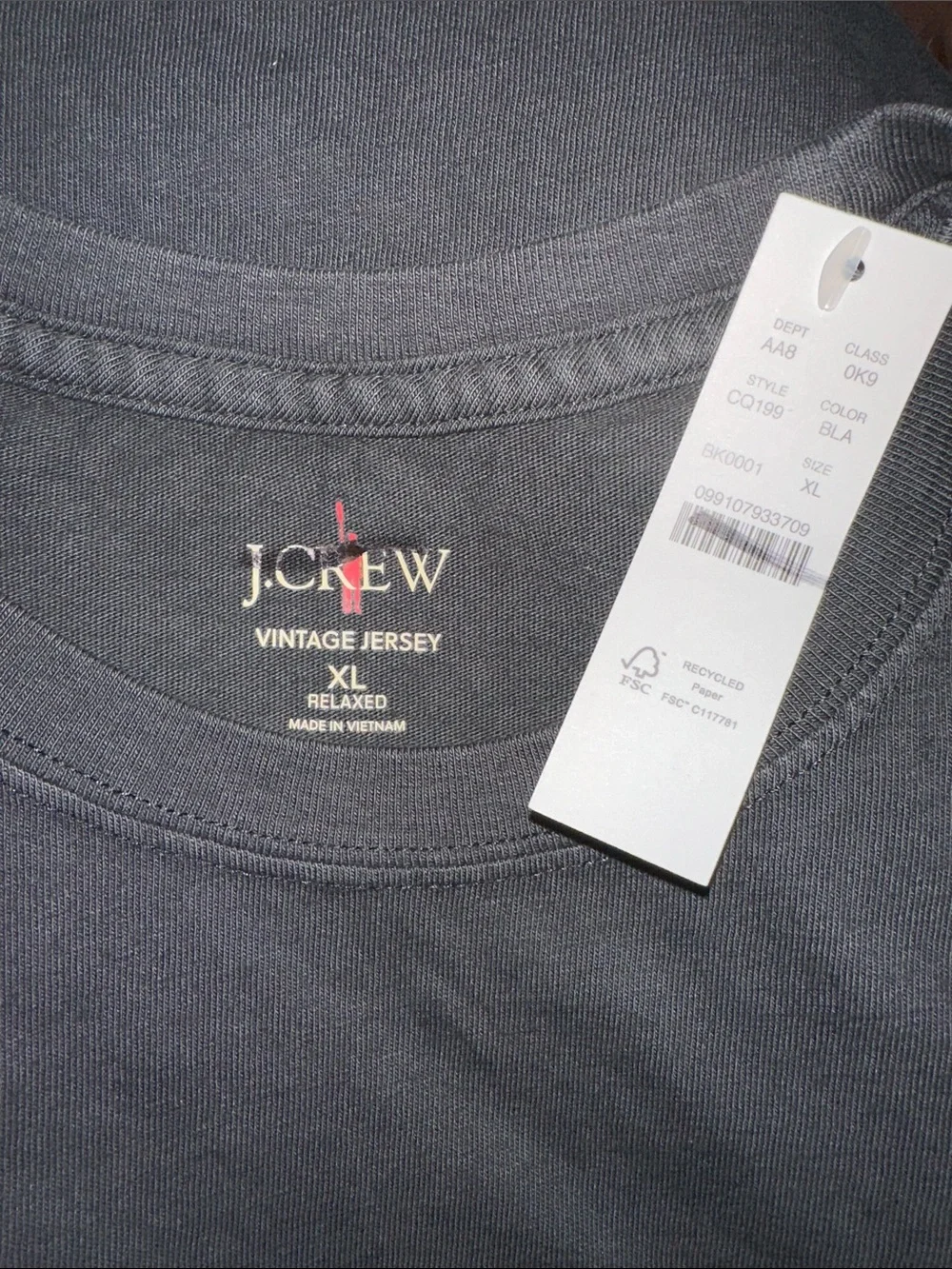 J. Crew Vintage-wash cotton short-sleeve T-shirt - Black